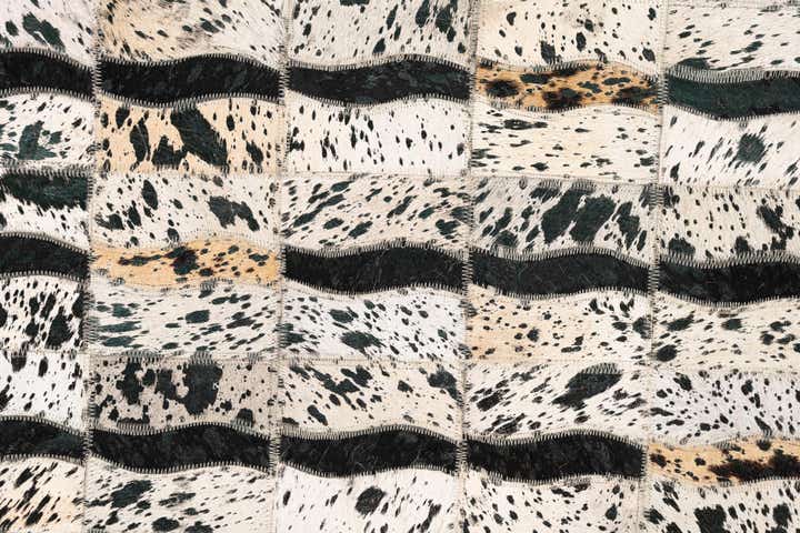5' x 8' Cowhide Leather Rug