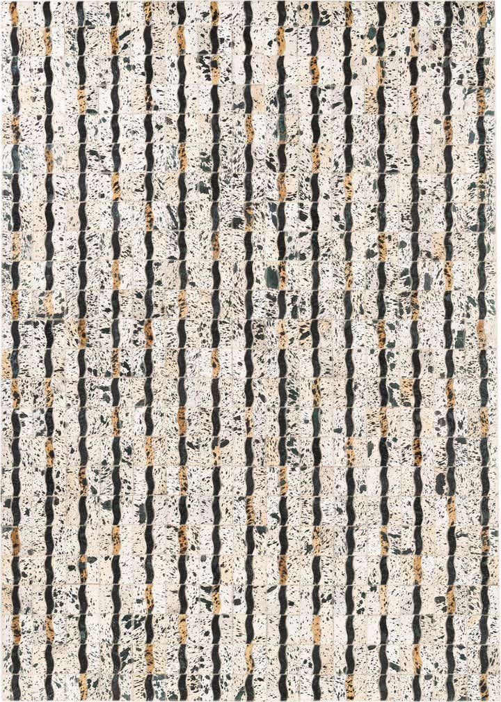 5' x 8' Cowhide Leather Rug