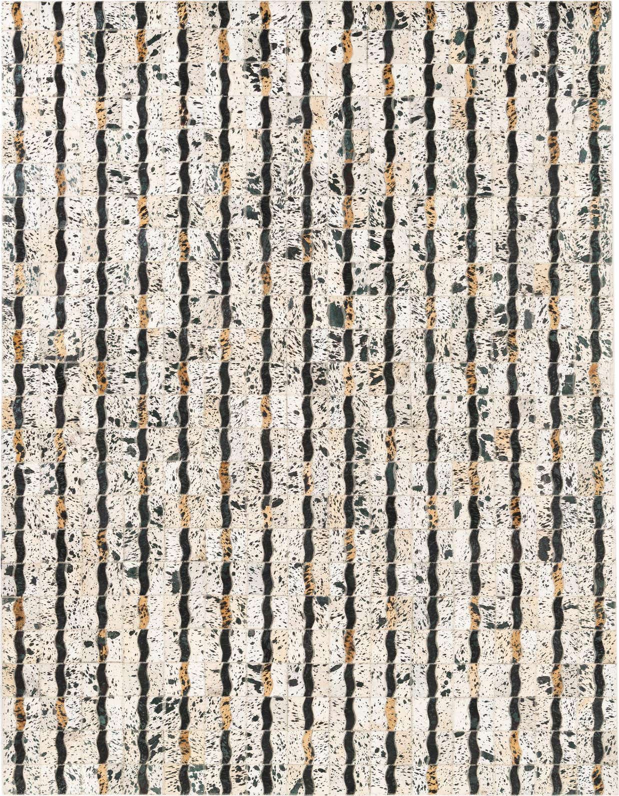 5' x 8' Cowhide Leather Rug