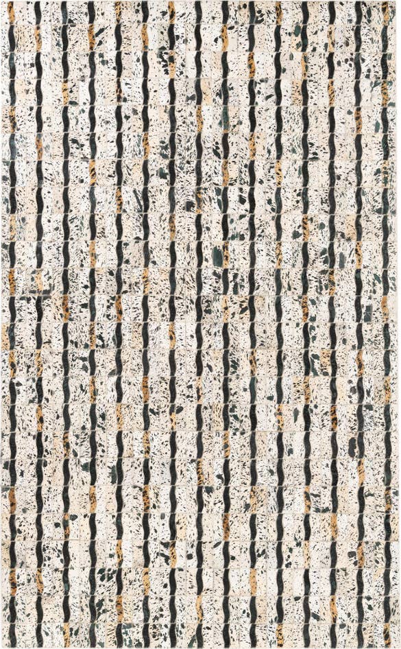 Detail image of 5' x 8' Cowhide Leather Rug