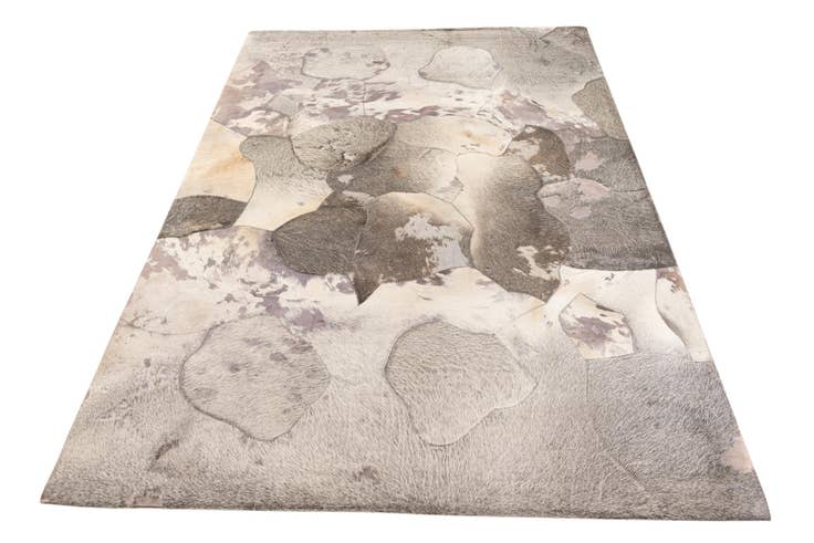 Detail image of 5' 3 x 7' 5 Cowhide Leather Rug