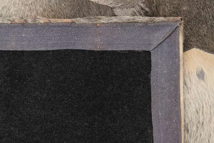 5' 3 x 7' 5 Cowhide Leather Rug