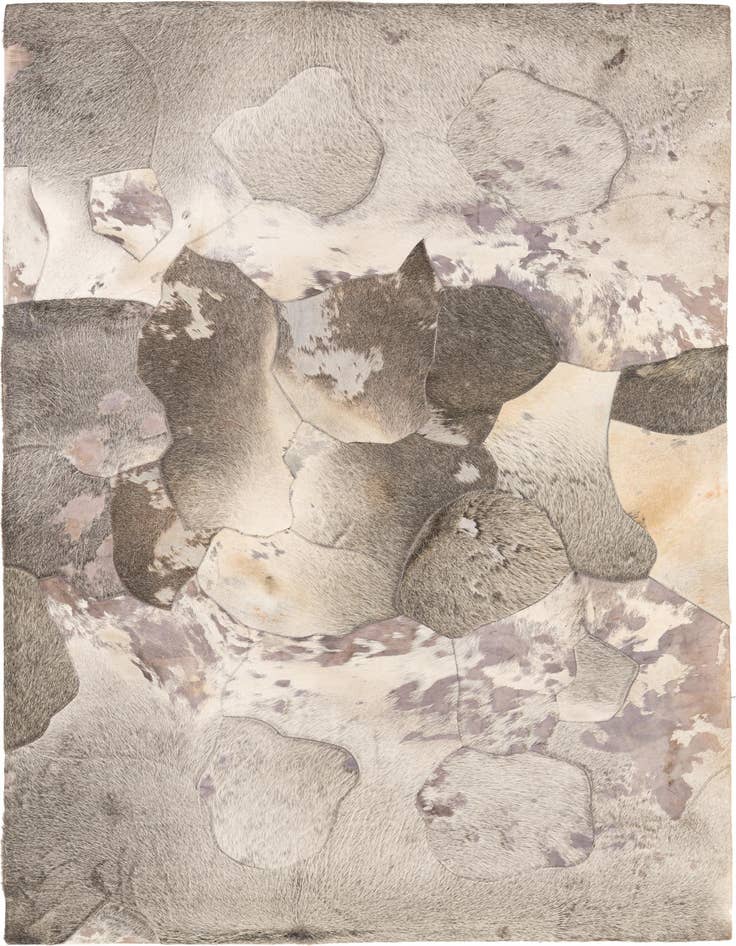 Detail image of 5' 3 x 7' 5 Cowhide Leather Rug