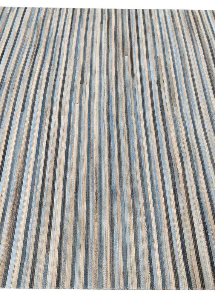 5' 1 x 7' 5 Cowhide Leather Rug