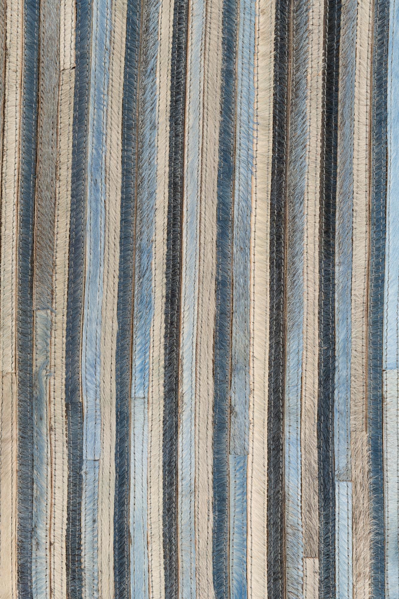 5' 1 x 7' 5 Cowhide Leather Rug