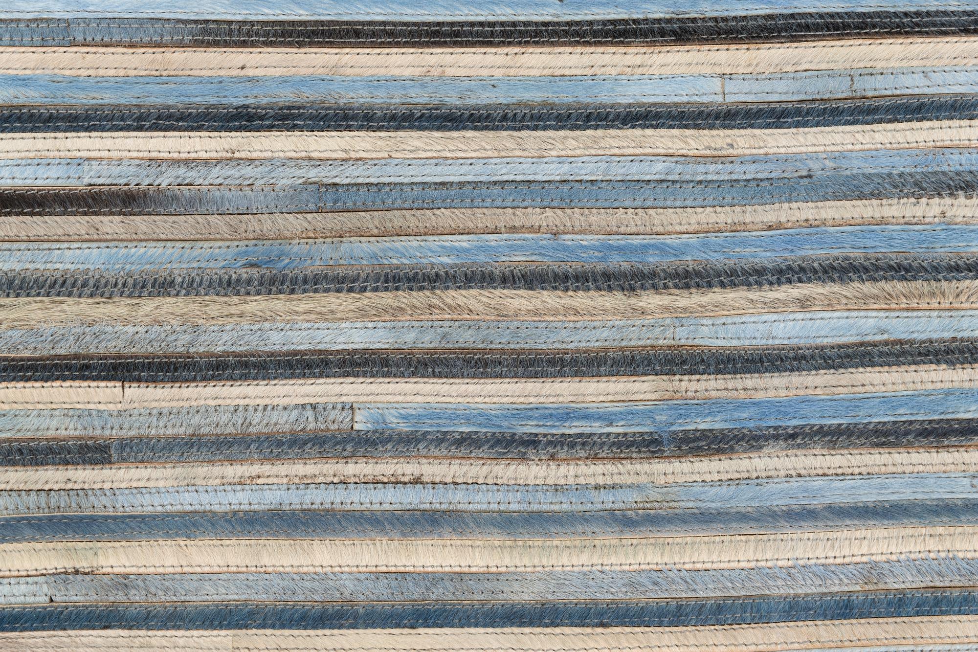 5' 1 x 7' 5 Cowhide Leather Rug