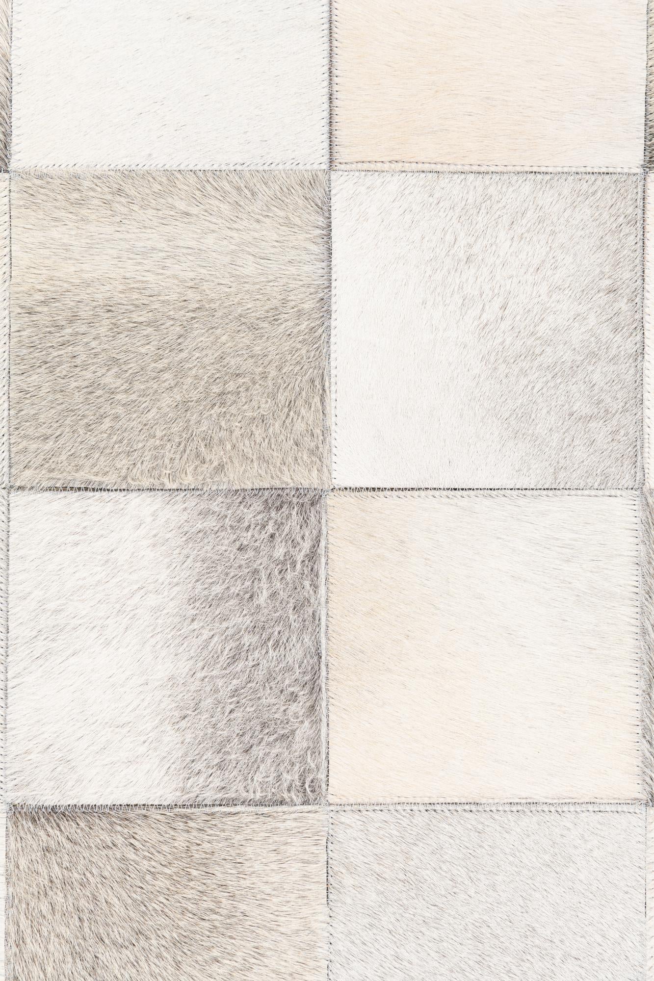 5' x 8' Cowhide Leather Rug