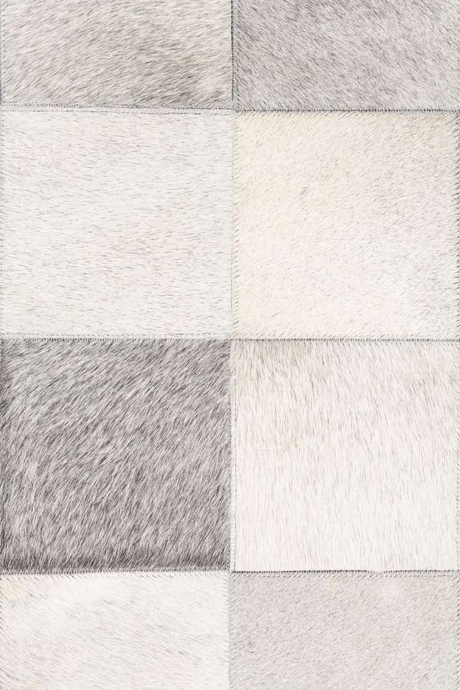 5' x 8' Cowhide Leather Rug