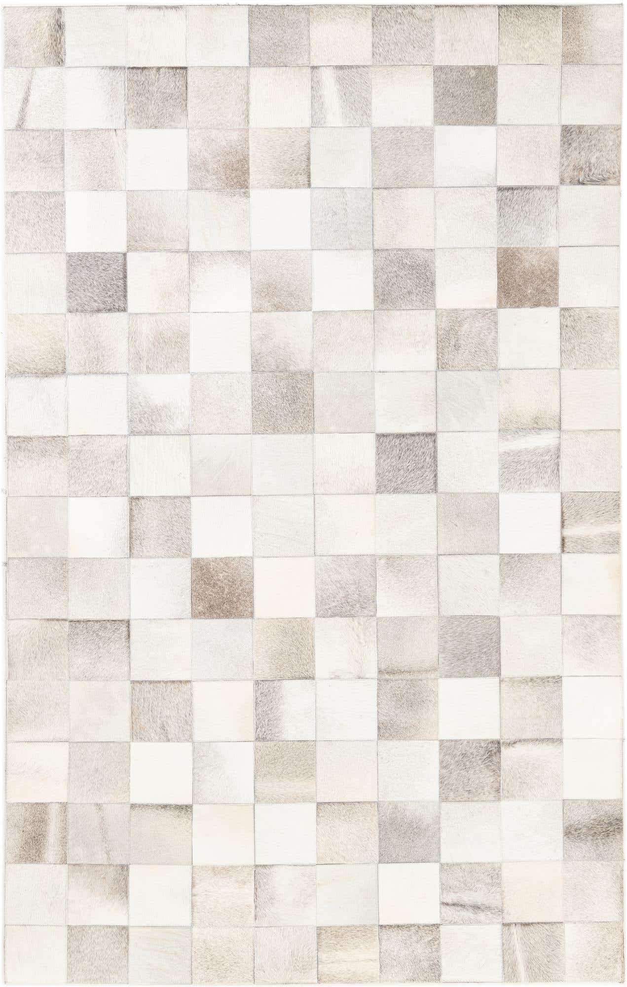 5' x 8' Cowhide Leather Rug