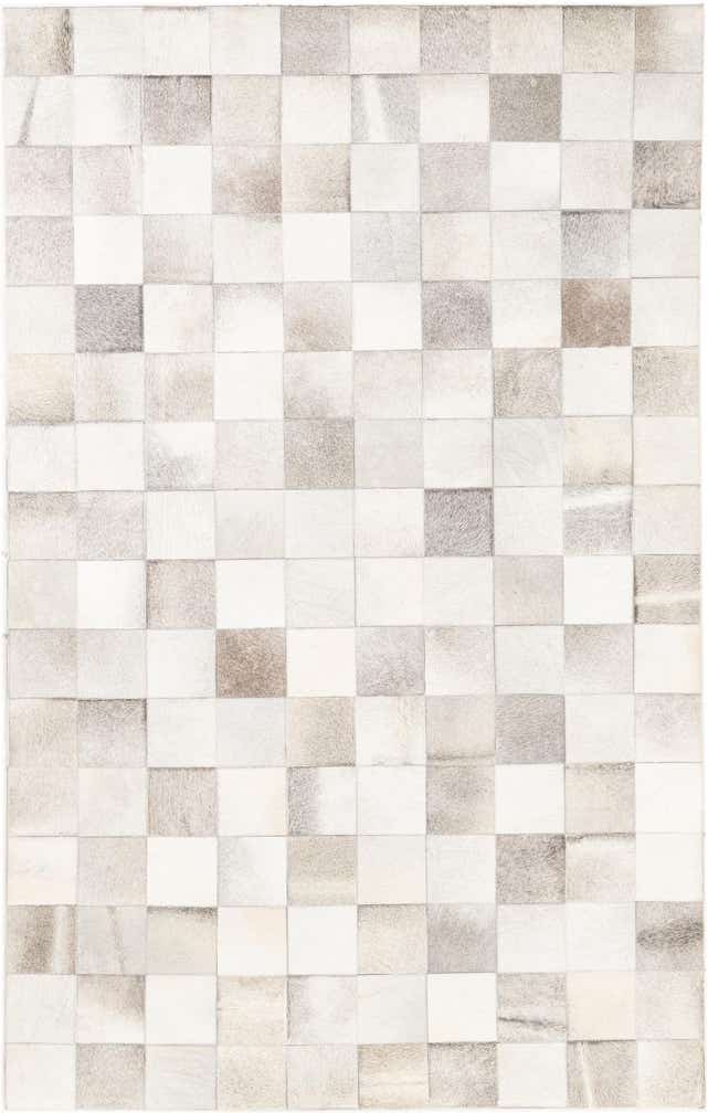 5' x 8' Cowhide Leather Rug