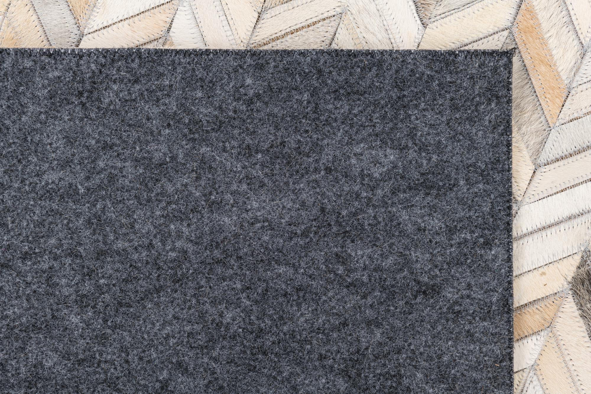 5' x 8' Cowhide Leather Rug