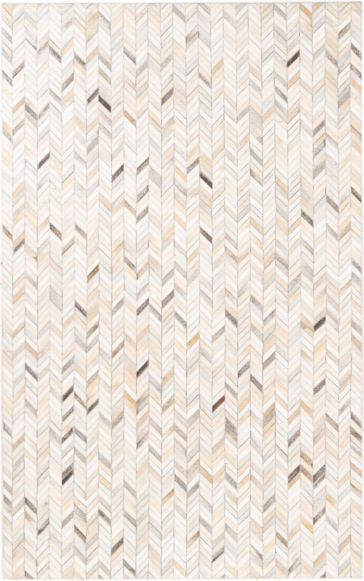 5' x 8' Cowhide Leather Rug