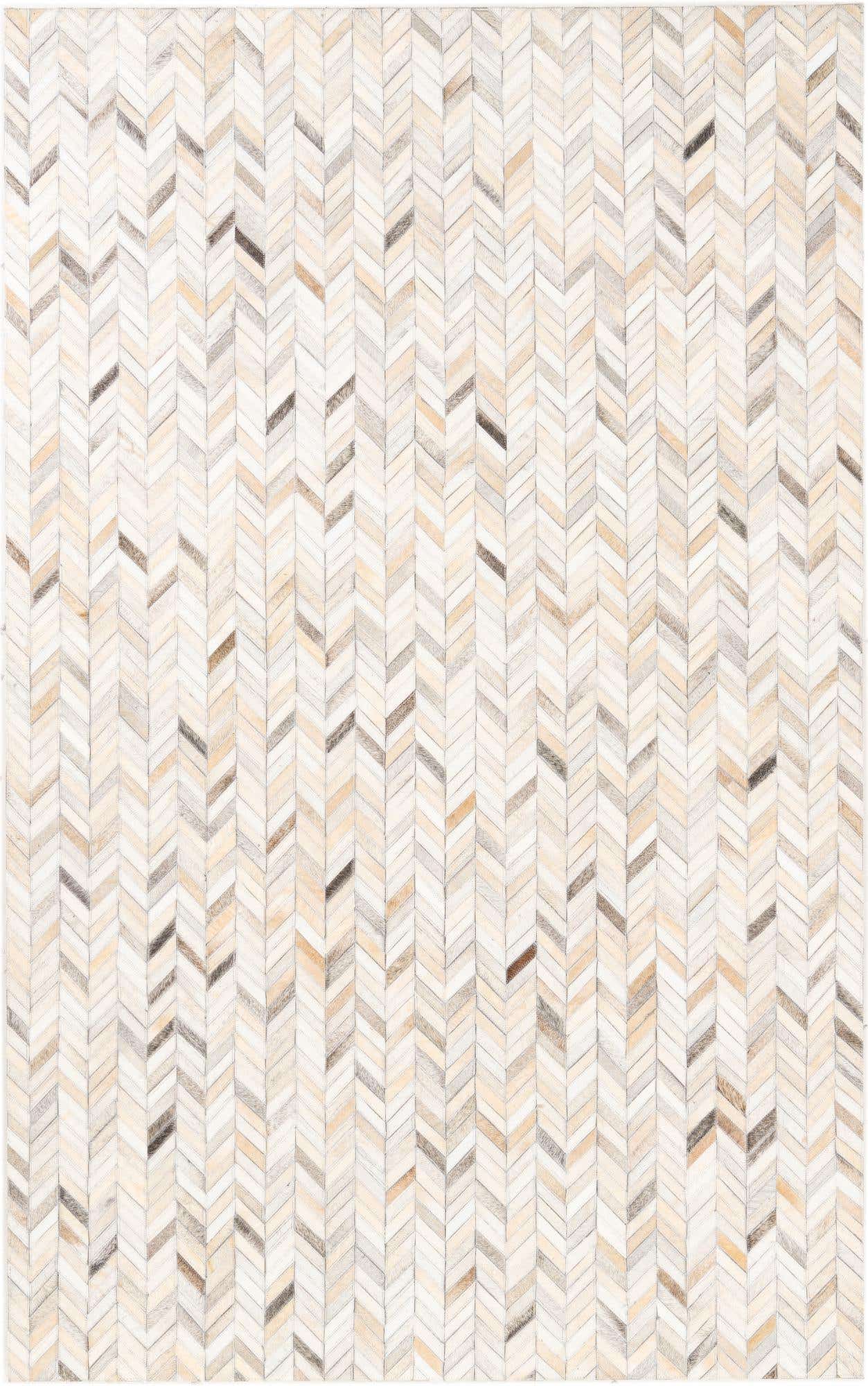 5' x 8' Cowhide Leather Rug