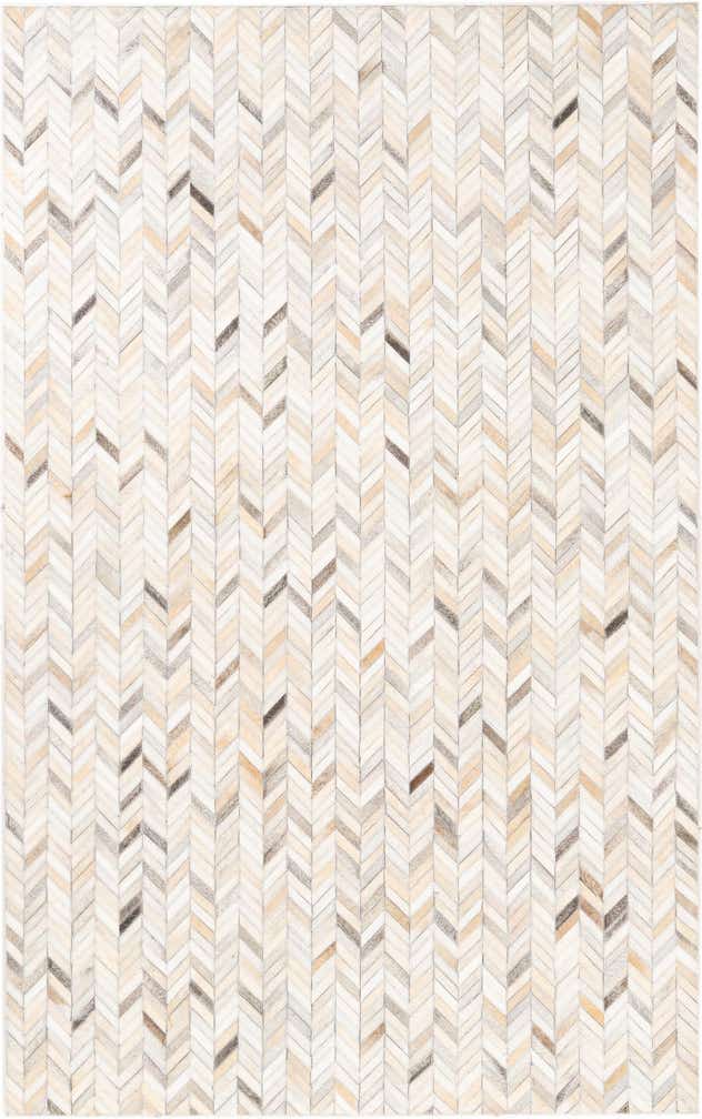 5' x 8' Cowhide Leather Rug