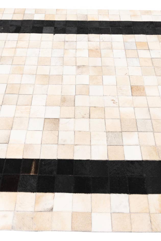 Detail image of 5' x 8' Cowhide Leather Rug