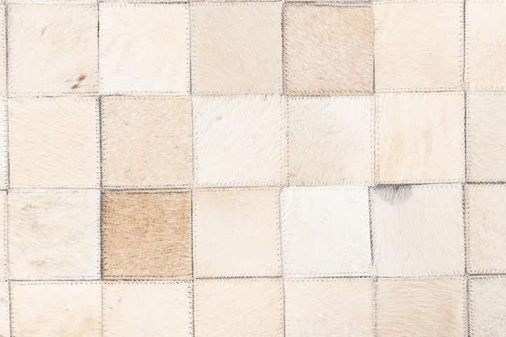 5' x 8' Cowhide Leather Rug