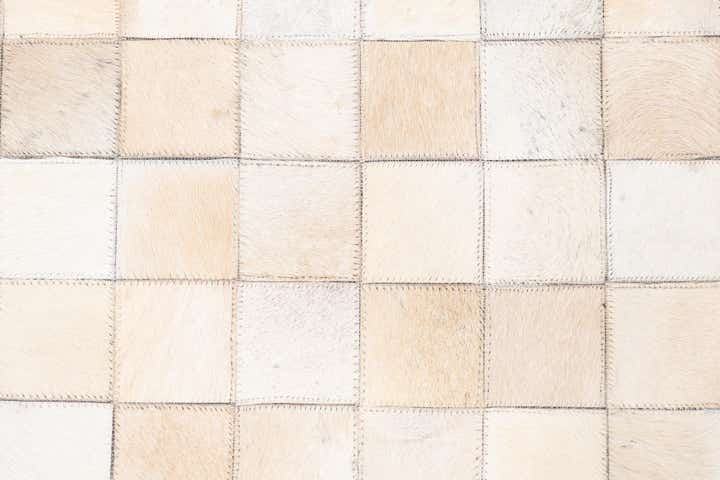 5' x 8' Cowhide Leather Rug