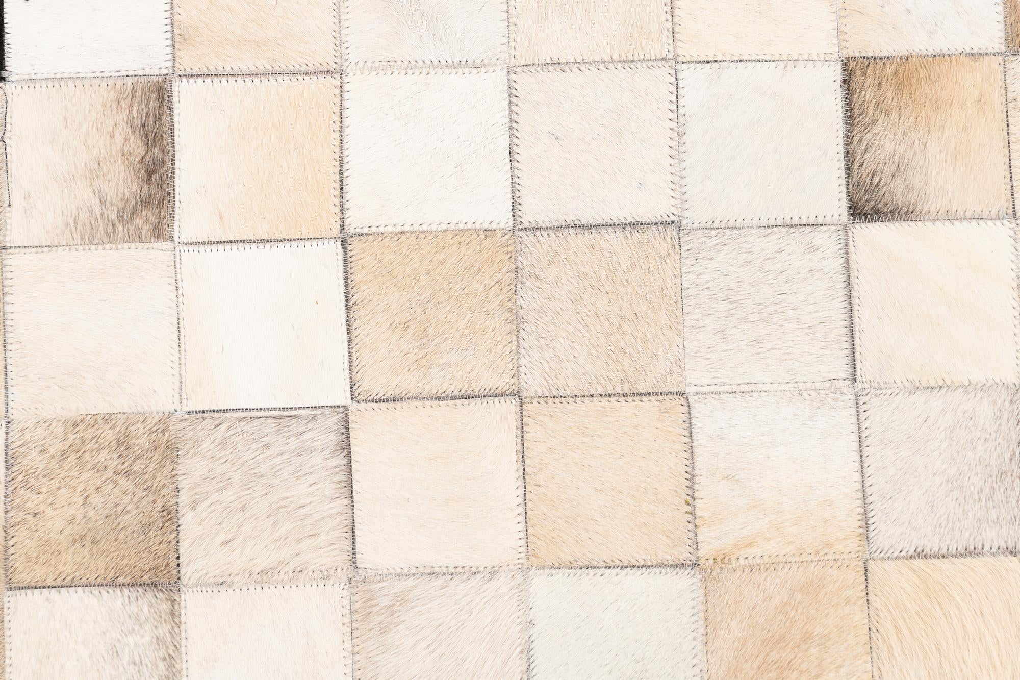 5' x 8' Cowhide Leather Rug