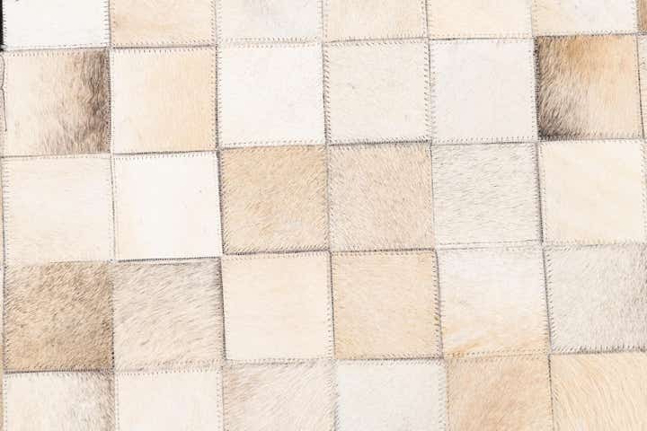 5' x 8' Cowhide Leather Rug