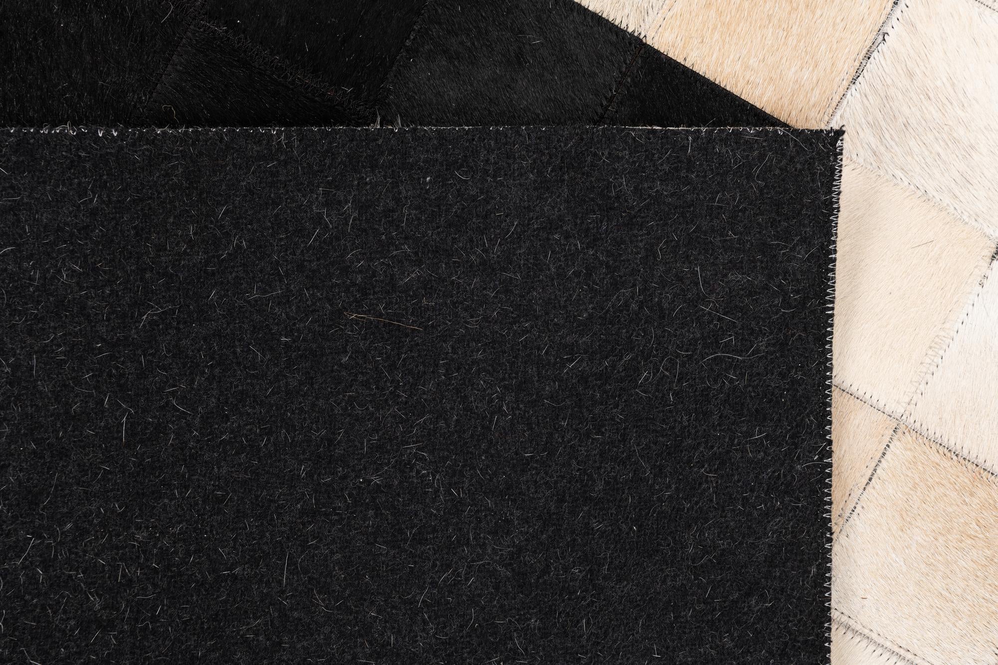 5' x 8' Cowhide Leather Rug