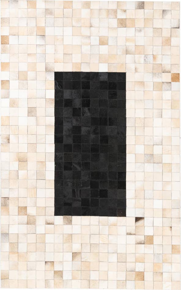 Detail image of 5' x 8' Cowhide Leather Rug