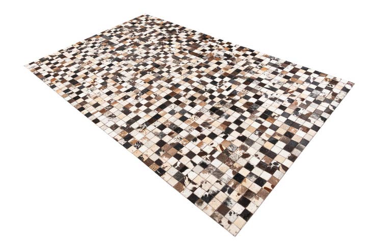Detail image of 5' 1 x 8' 2 Cowhide Leather Rug