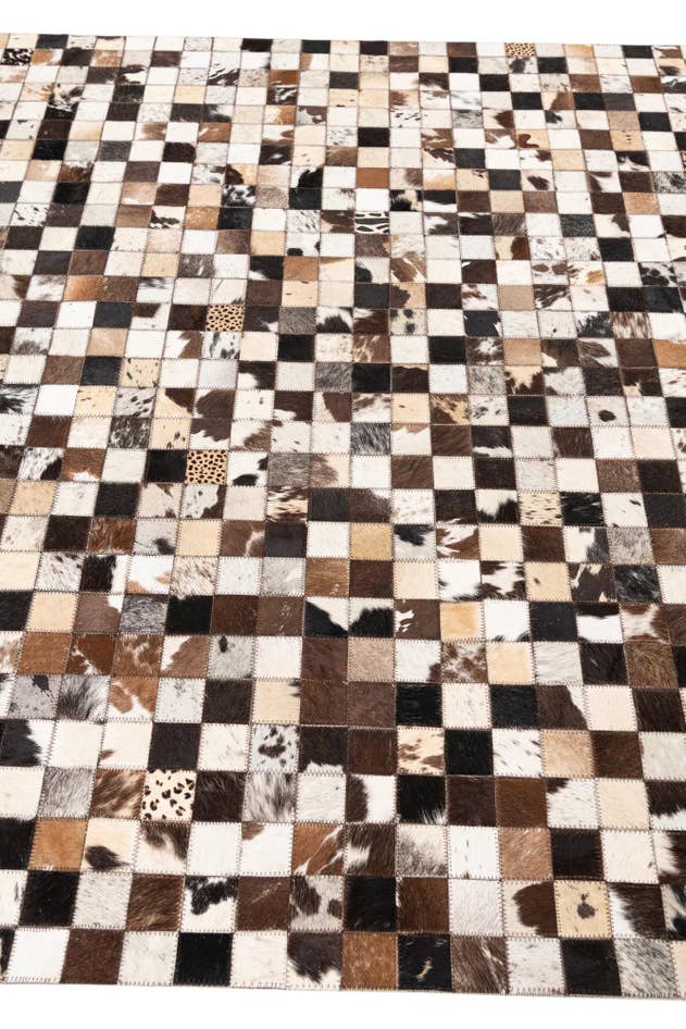 Detail image of 5' 1 x 8' 2 Cowhide Leather Rug