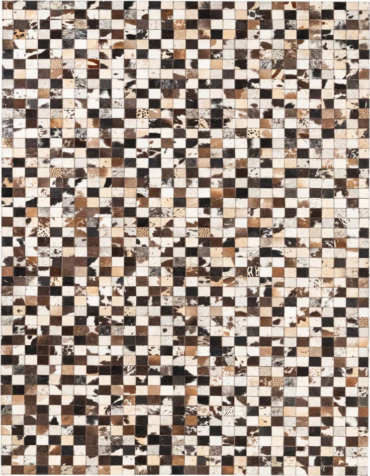 Detail image of 5' 1 x 8' 2 Cowhide Leather Rug