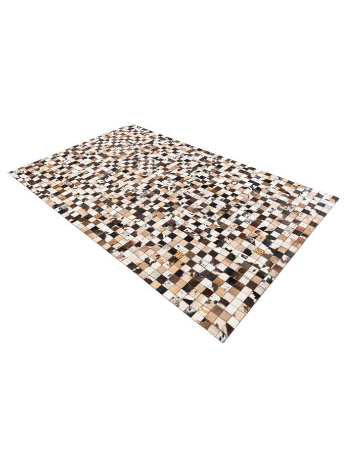 5' x 8' Cowhide Leather Rug