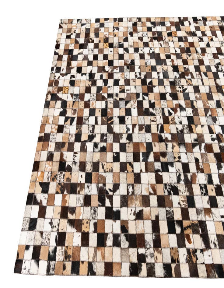 Detail image of 5' x 8' Cowhide Leather Rug