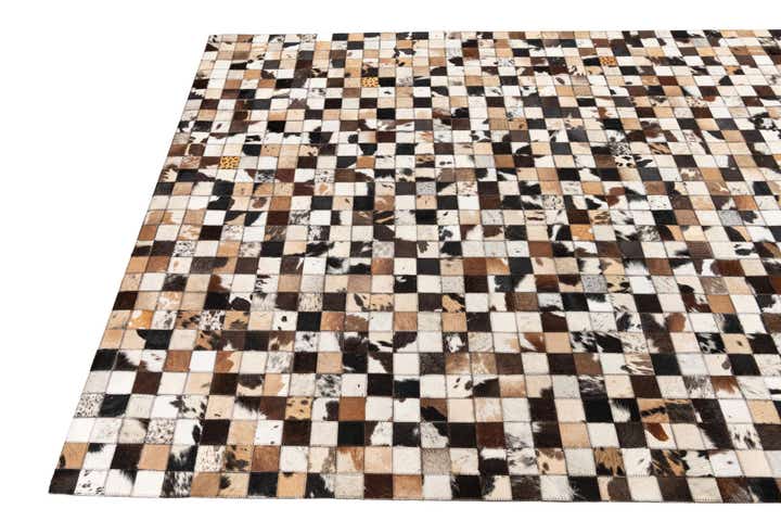 5' x 8' Cowhide Leather Rug