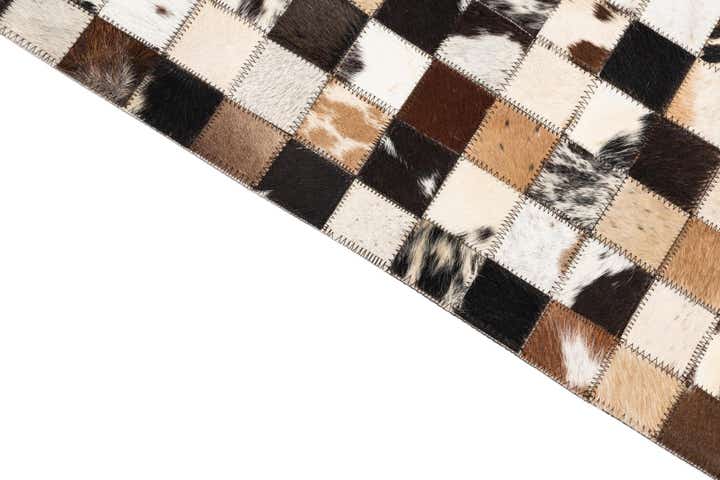 5' x 8' Cowhide Leather Rug