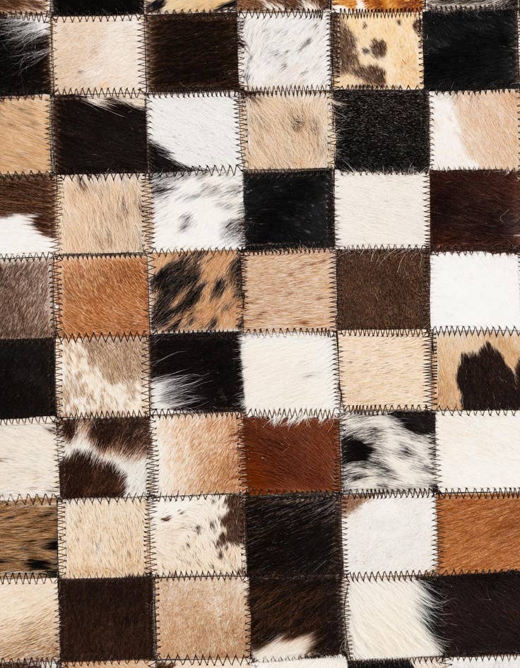 Detail image of 5' x 8' Cowhide Leather Rug