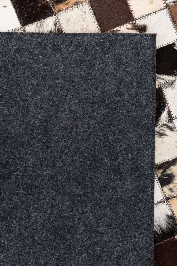 5' x 8' Cowhide Leather Rug