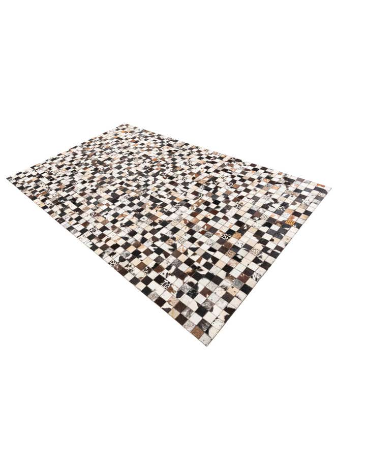 5' x 8' Cowhide Leather Rug