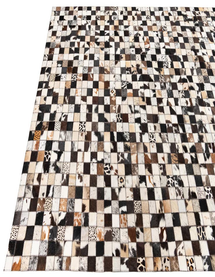 Detail image of 5' x 8' Cowhide Leather Rug