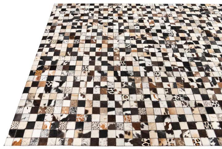 5' x 8' Cowhide Leather Rug