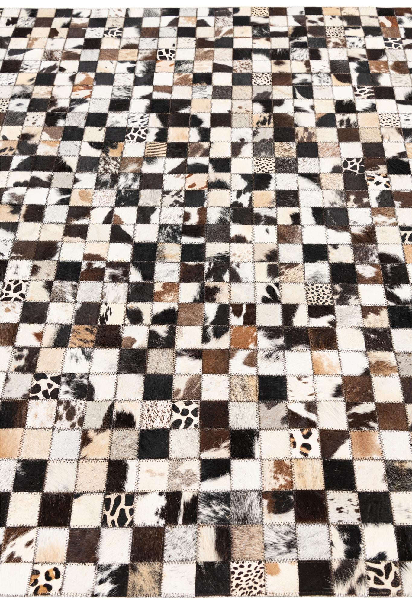 5' x 8' Cowhide Leather Rug