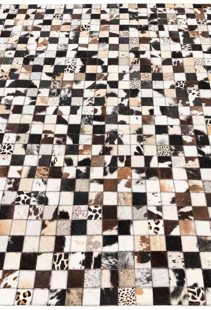 5' x 8' Cowhide Leather Rug