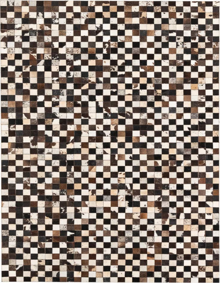 Detail image of 5' 1 x 8' 1 Cowhide Leather Rug