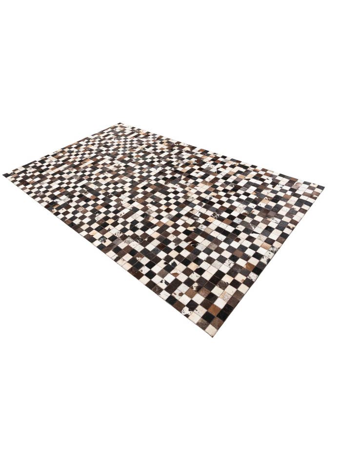 Detail image of 5' 1 x 8' Cowhide Leather Rug