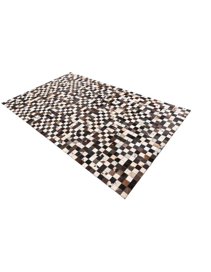 5' 1 x 8' Cowhide Leather Rug