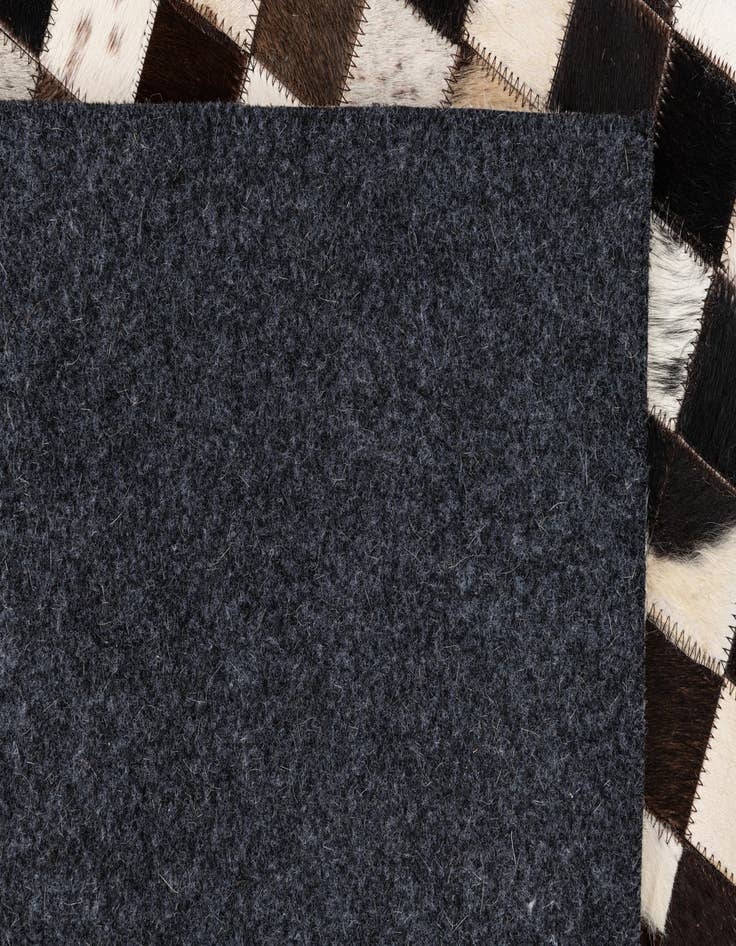 Detail image of 5' 1 x 8' Cowhide Leather Rug