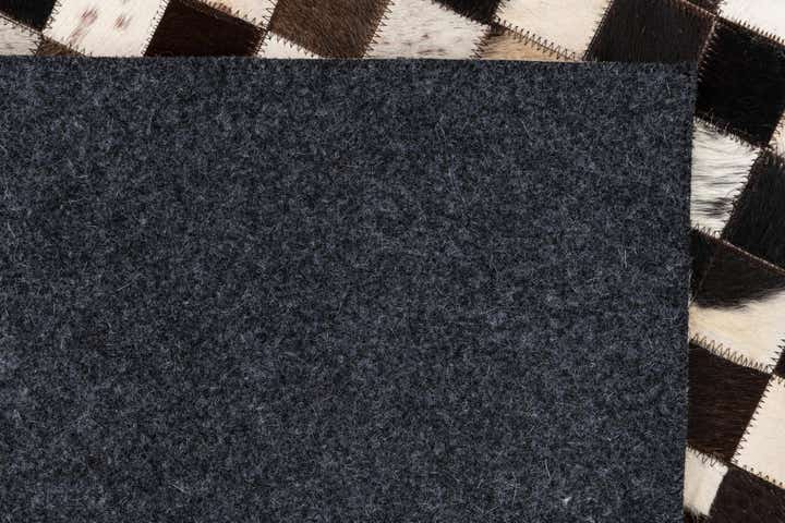 5' 1 x 8' Cowhide Leather Rug