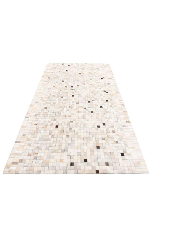 5' 1 x 8' 2 Cowhide Leather Rug