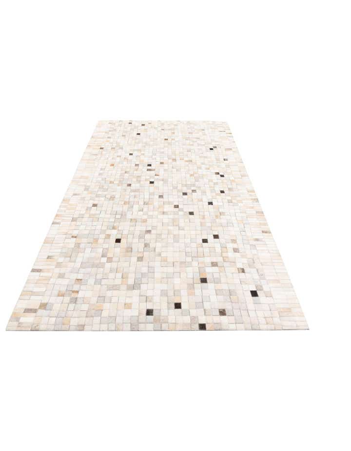 5' 1 x 8' 2 Cowhide Leather Rug