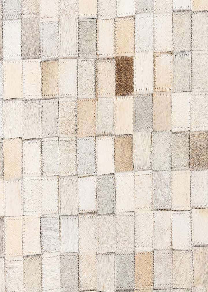 5' 1 x 8' 2 Cowhide Leather Rug