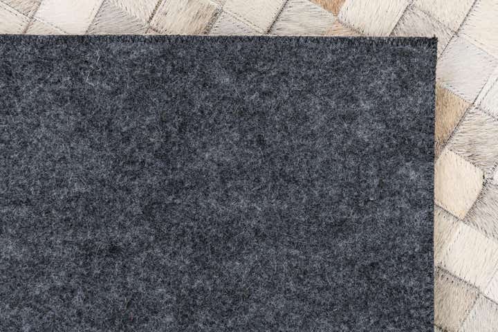 5' 1 x 8' 2 Cowhide Leather Rug