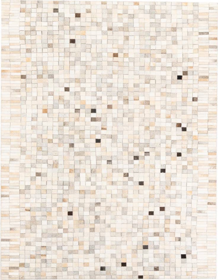 Detail image of 5' 1 x 8' 2 Cowhide Leather Rug