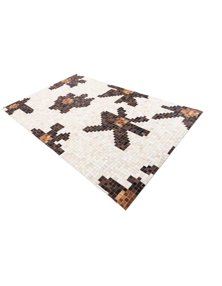 Detail image of 5' 3 x 8' 3 Cowhide Leather Rug